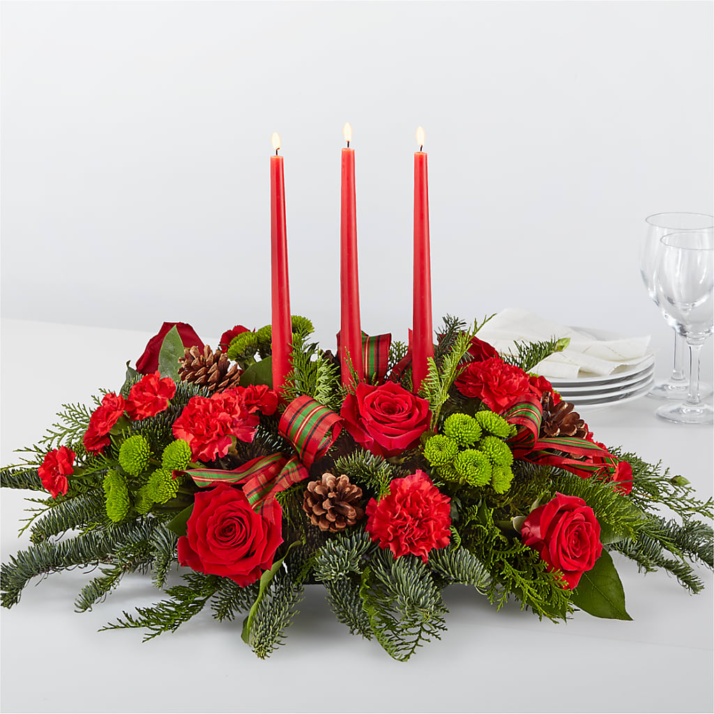 By the Candlelight Centerpiece – Central Market Florist #138, Latham NY