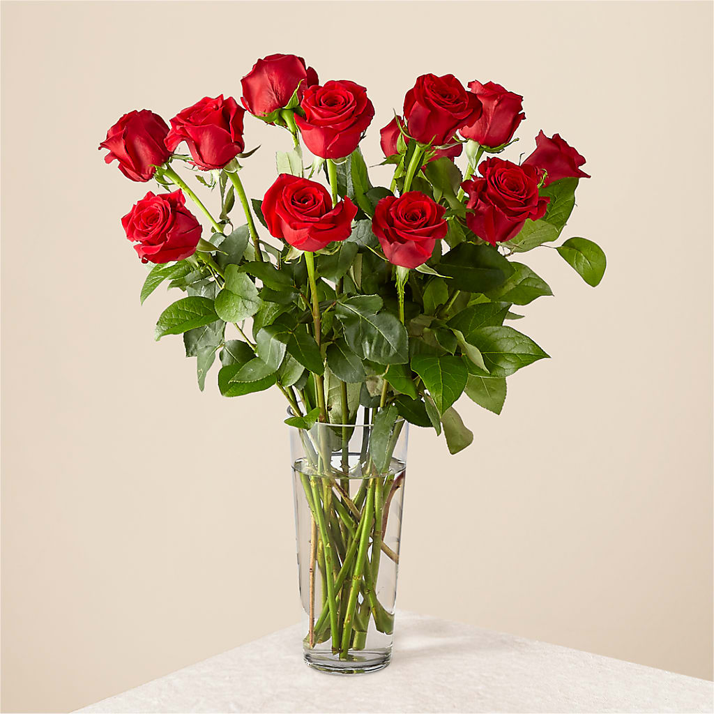 Long Stem Red Rose Bouquet – Central Market Florist #138, Latham NY