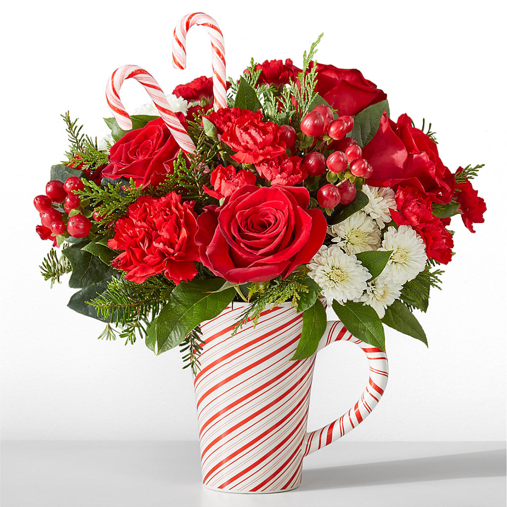 Peppermint Swirl Mug – Central Market Florist #138, Latham NY