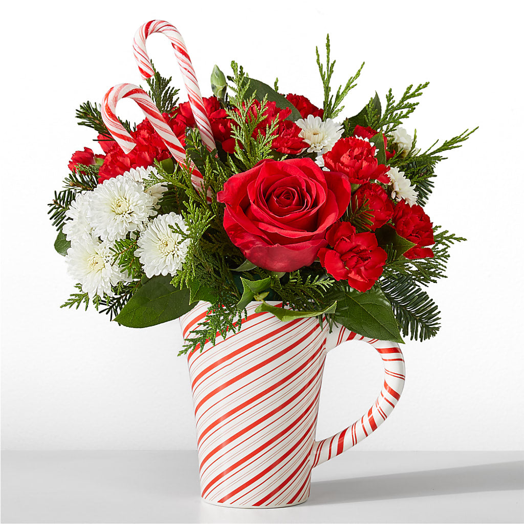 Peppermint Swirl Mug – Central Market Florist #138, Latham NY