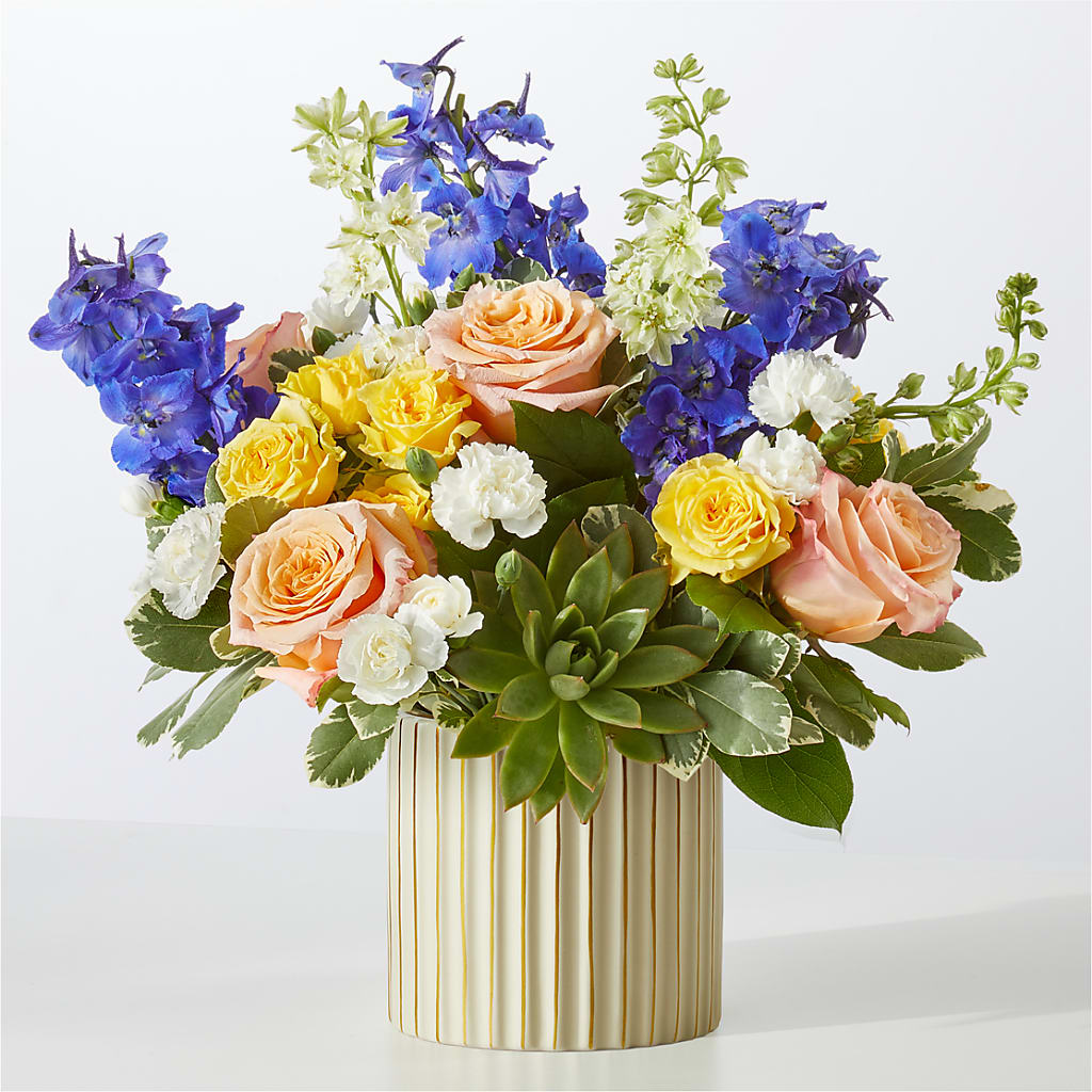 Cobalt Reverie Bouquet – Central Market Florist #138, Latham NY