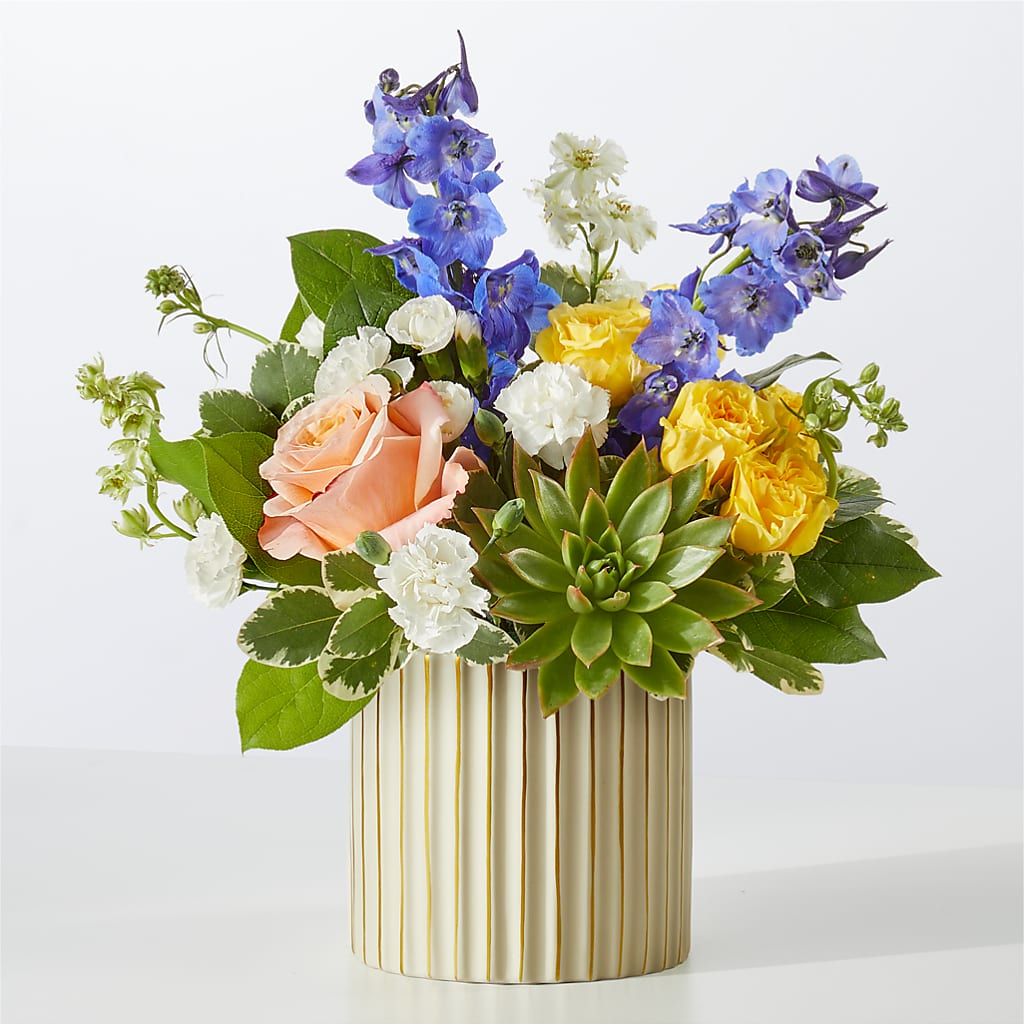 Cobalt Reverie Bouquet – Central Market Florist #138, Latham NY