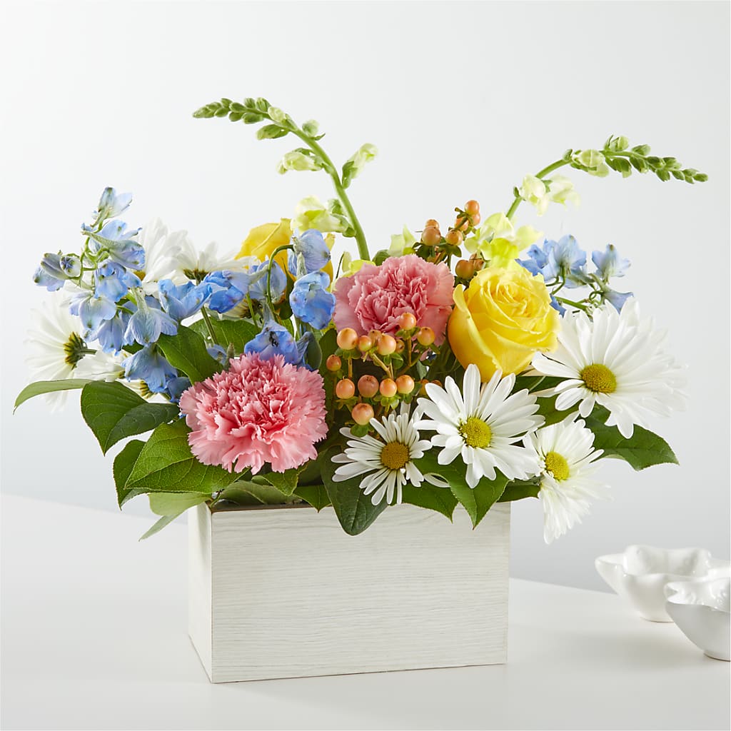 Sun Salutation Box Bouquet – Central Market Florist #138, Latham NY