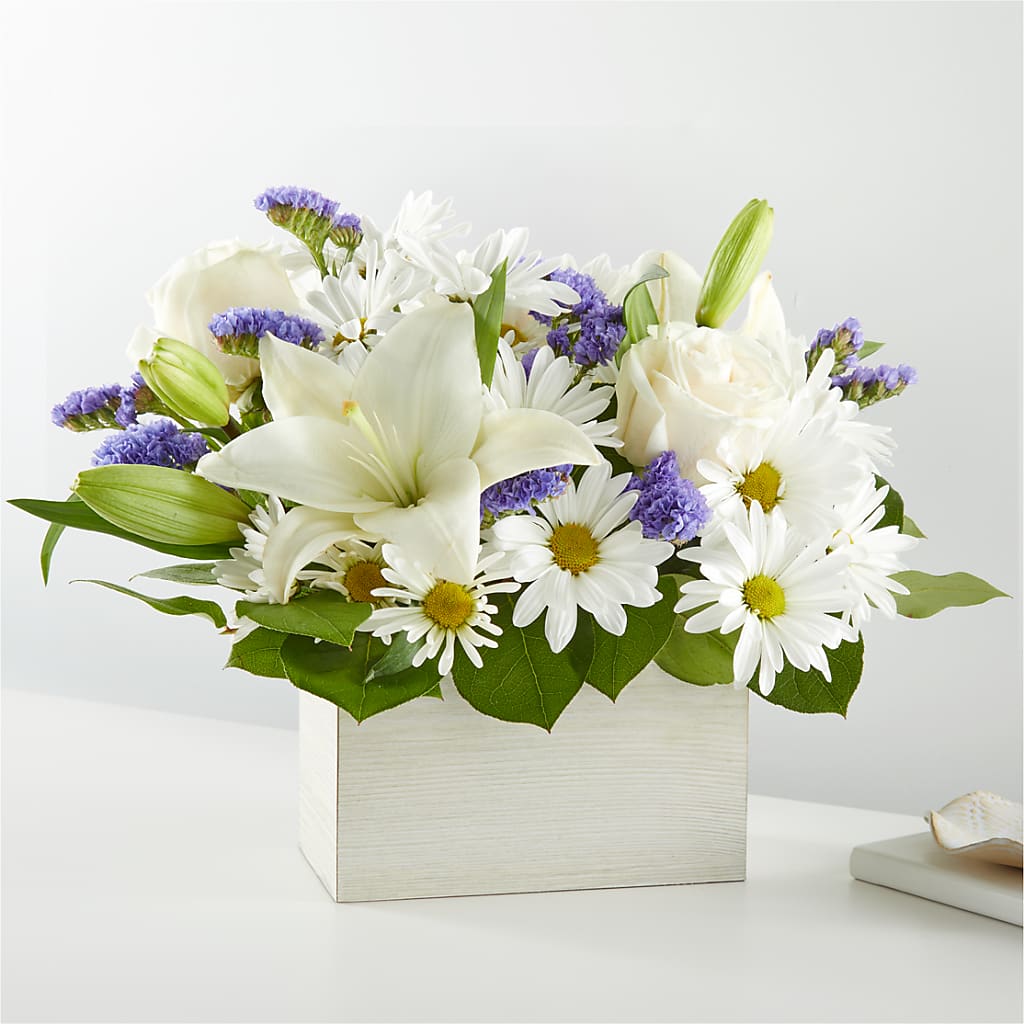 Beyond Blue Box Bouquet – Central Market Florist #138, Latham NY