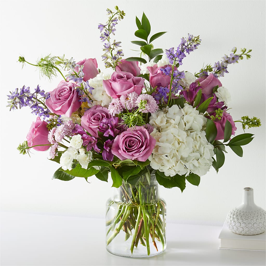 Violet Caress Bouquet – Central Market Florist #138, Latham NY