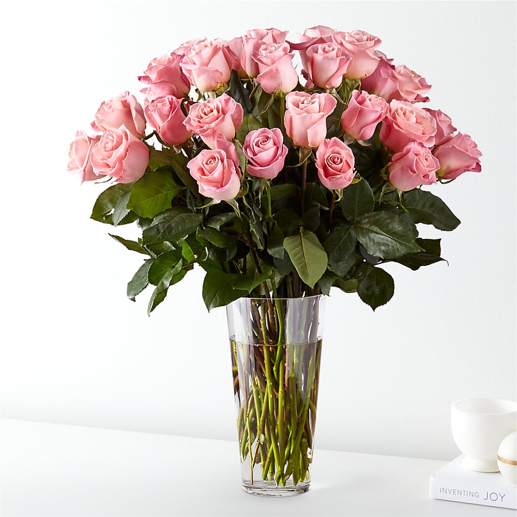 Long Stem Pink Rose Bouquet – Central Market Florist #138, Latham NY