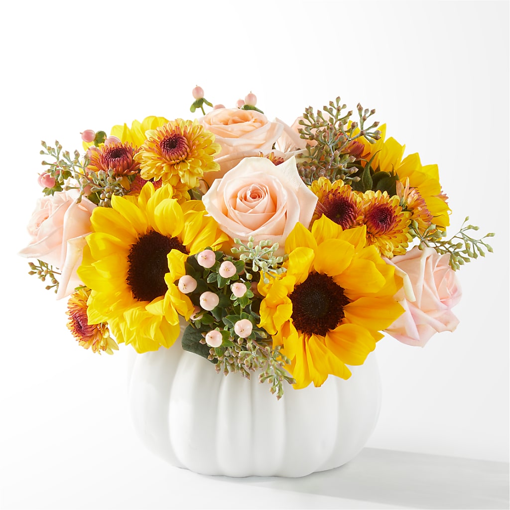 Pumpkin to Talk About Bouquet – Central Market Florist #138, Latham NY