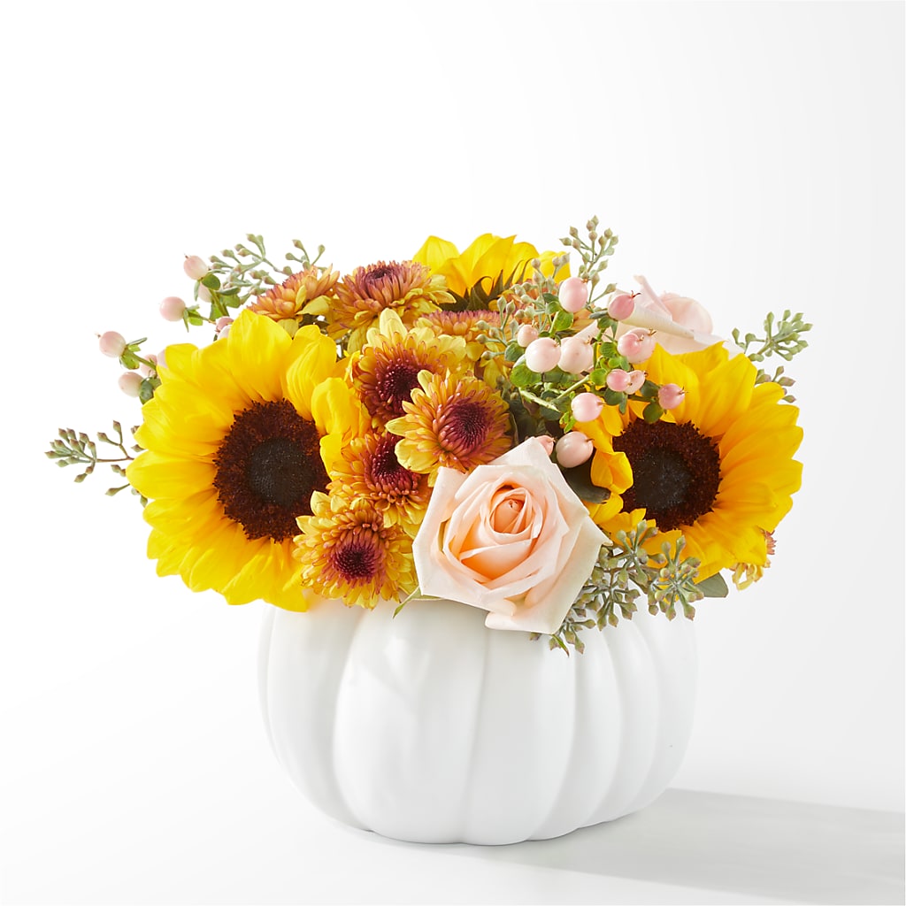 Pumpkin to Talk About Bouquet – Central Market Florist #138, Latham NY