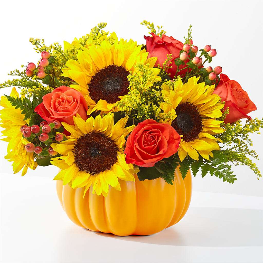 Pick of the Patch Pumpkin Bouquet – Central Market Florist #138, Latham NY