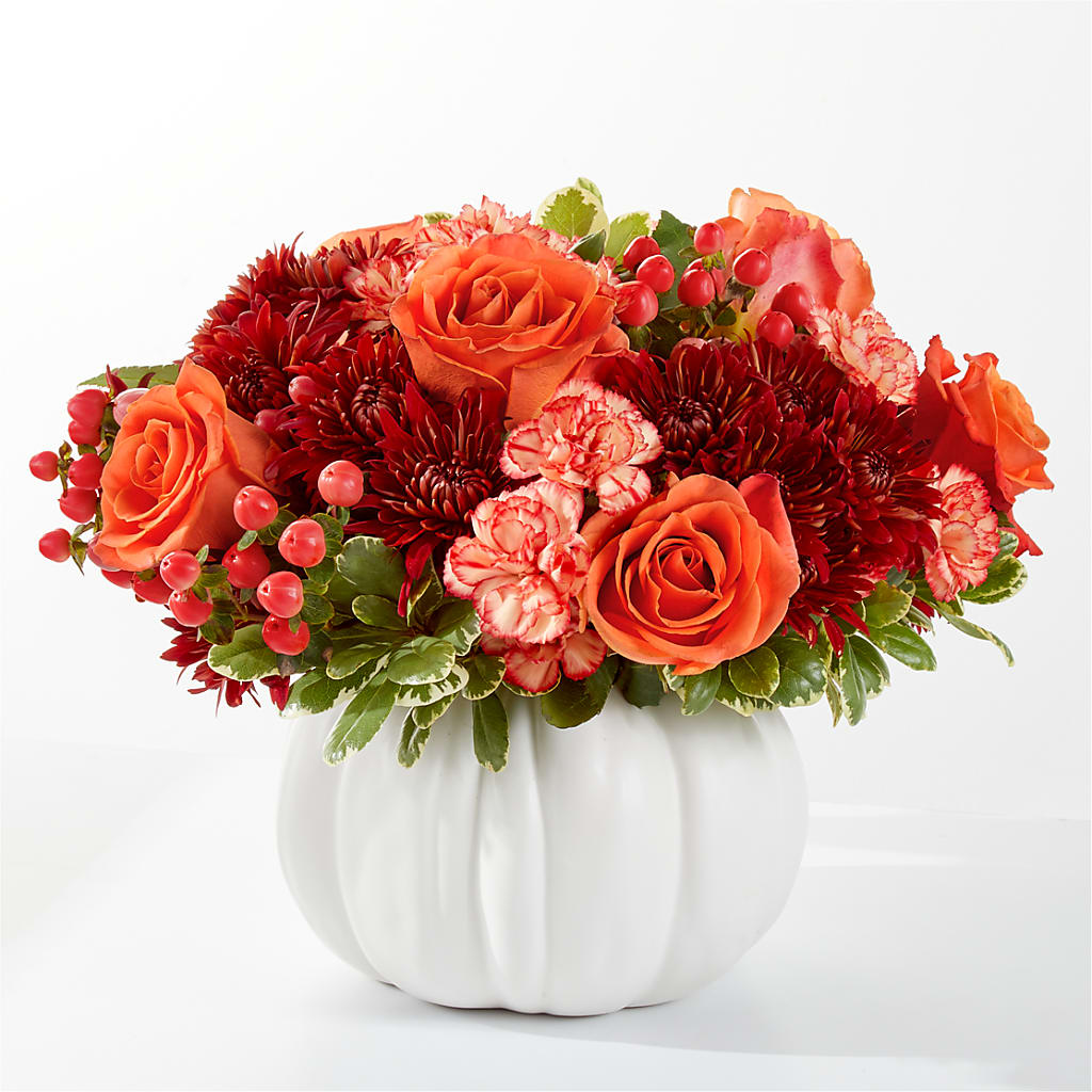 Autumn Air Pumpkin Bouquet – Central Market Florist #138, Latham NY