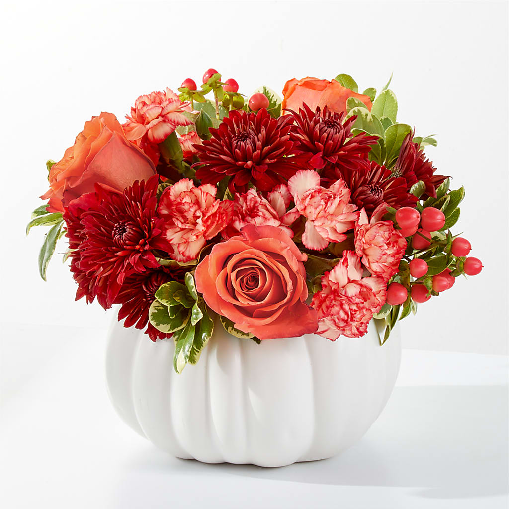 Autumn Air Pumpkin Bouquet – Central Market Florist #138, Latham NY