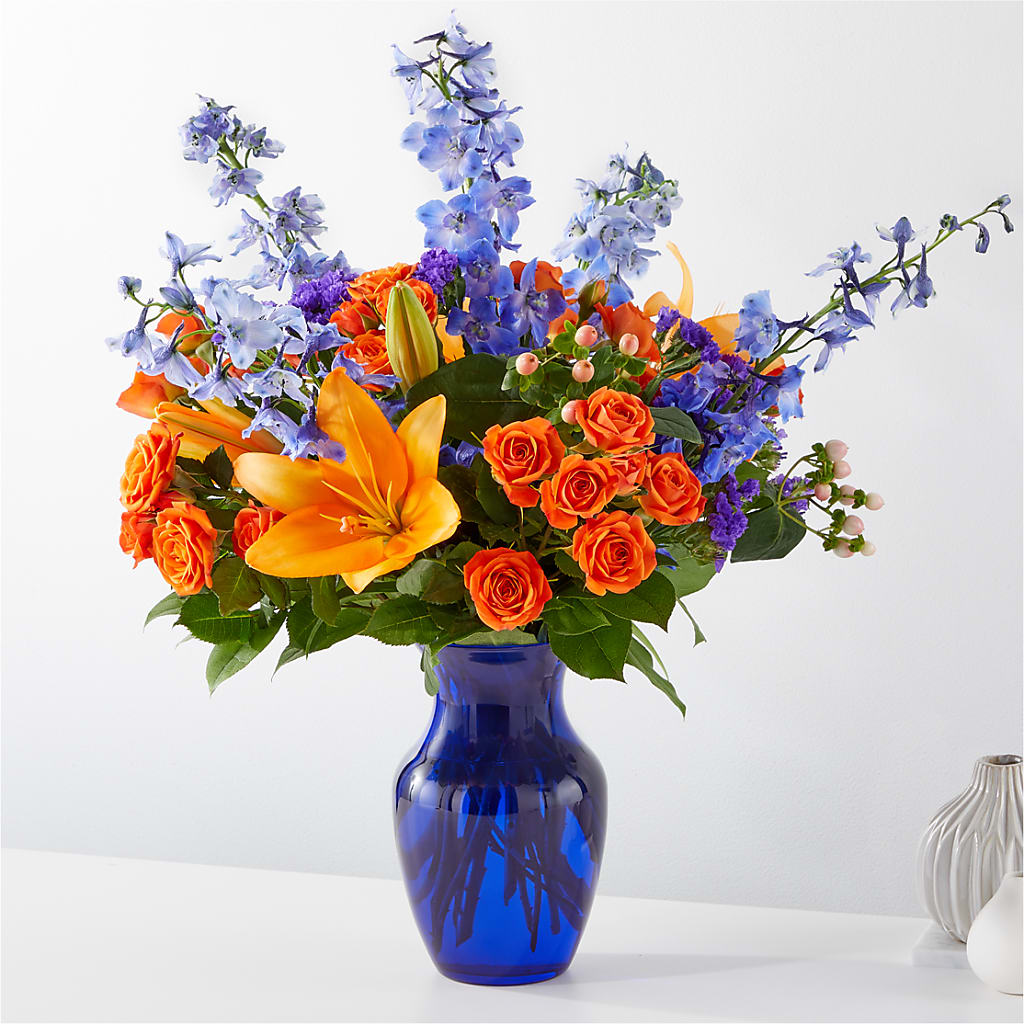Radiant Citrus Bouquet – Central Market Florist #138, Latham NY