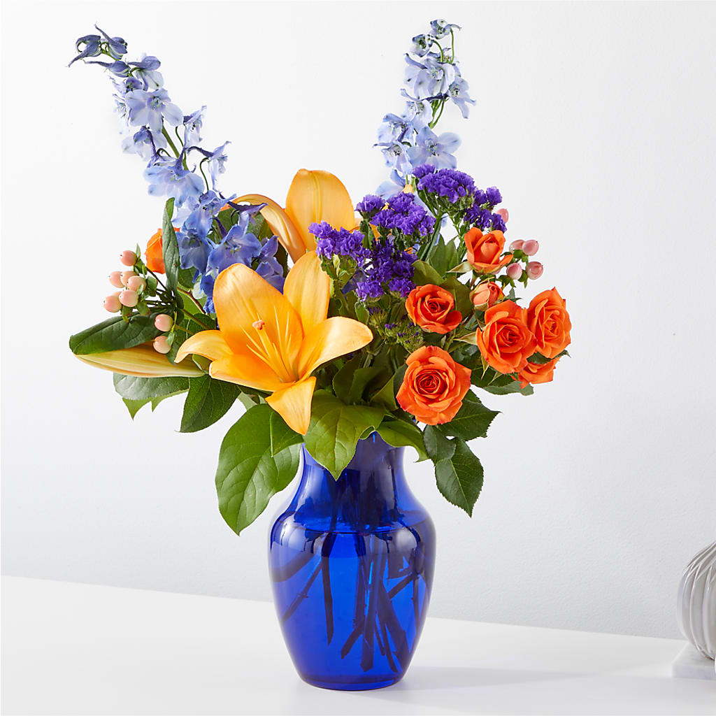 Radiant Citrus Bouquet – Central Market Florist #138, Latham NY