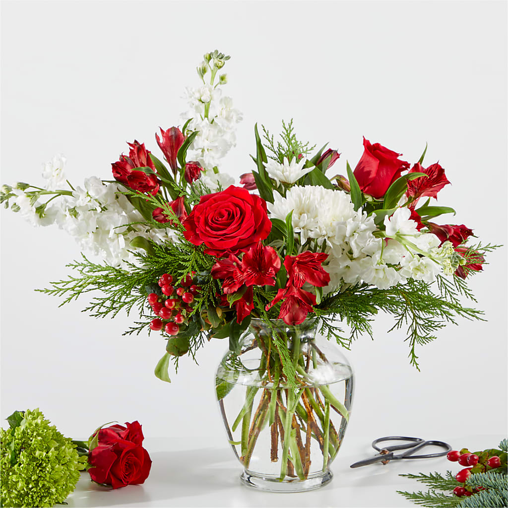 Merry Moment Bouquet – A Florist Original – Central Market Florist #138, Latham NY
