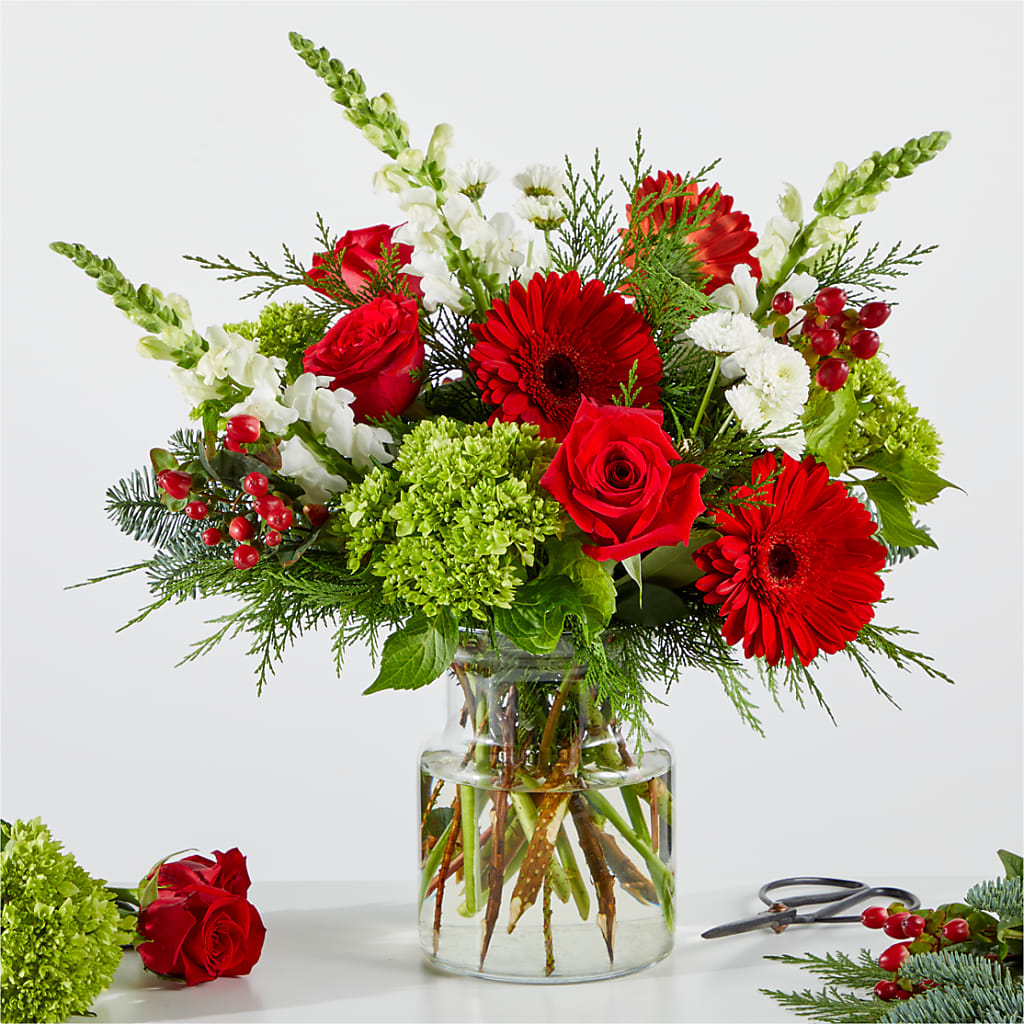 Merry Moment Bouquet – A Florist Original – Central Market Florist #138, Latham NY