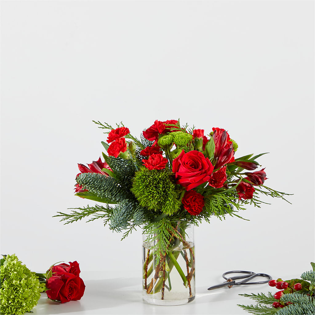 Merry Moment Bouquet – A Florist Original – Central Market Florist #138, Latham NY