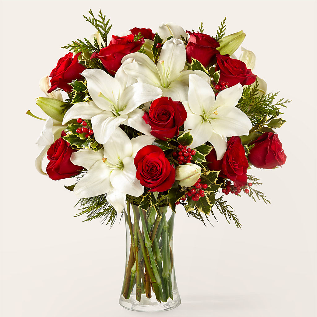 Sparkling Snowflakes Bouquet – Central Market Florist #138, Latham NY