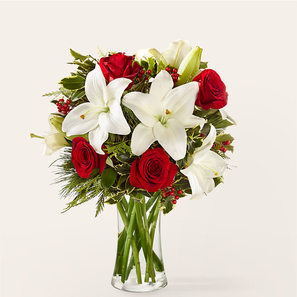Sparkling Snowflakes Bouquet – Central Market Florist #138, Latham NY