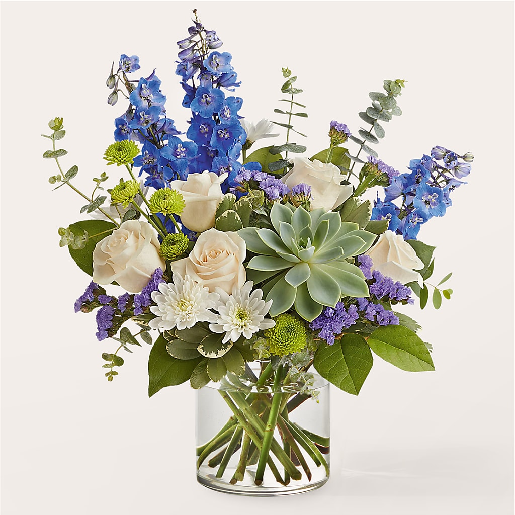 Cerulean Waves Bouquet – Central Market Florist #138, Latham NY
