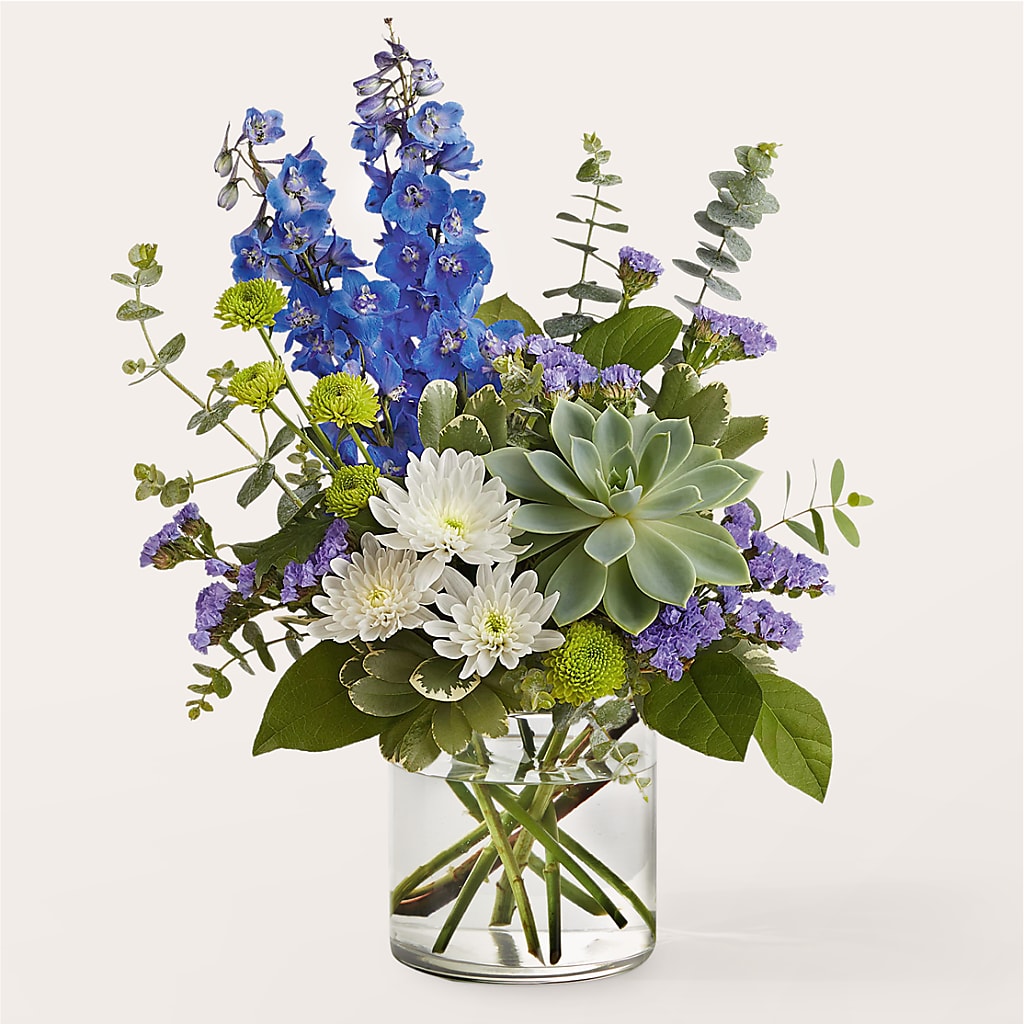 Cerulean Waves Bouquet – Central Market Florist #138, Latham NY