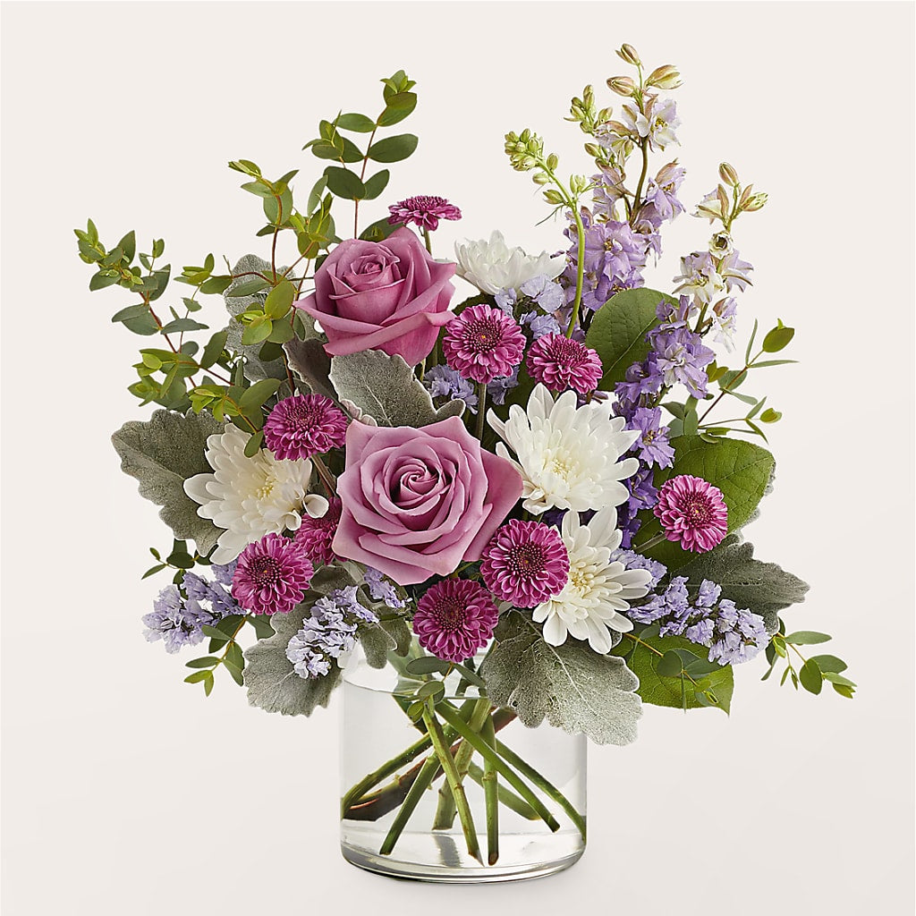 Violet Frost Bouquet – Central Market Florist #138, Latham NY