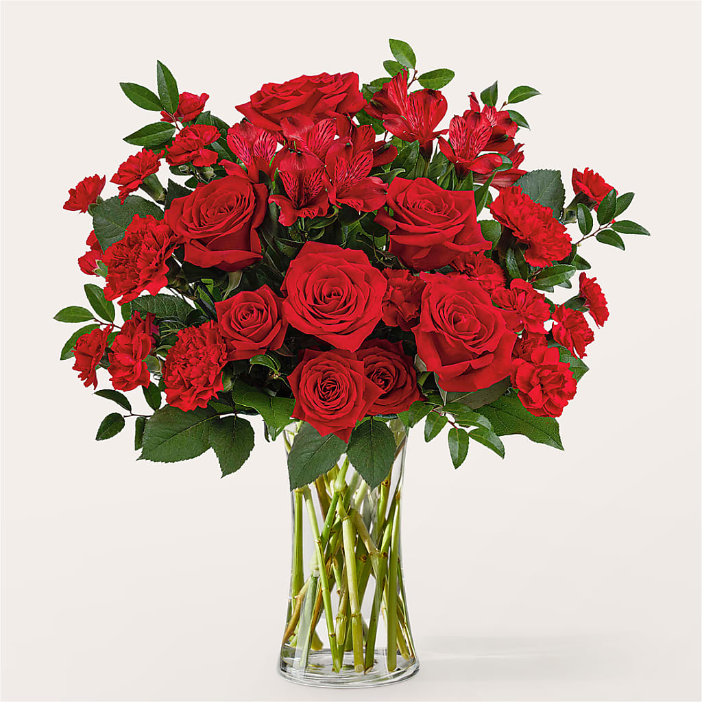 Brilliant Ruby Bouquet – Central Market Florist #138, Latham NY