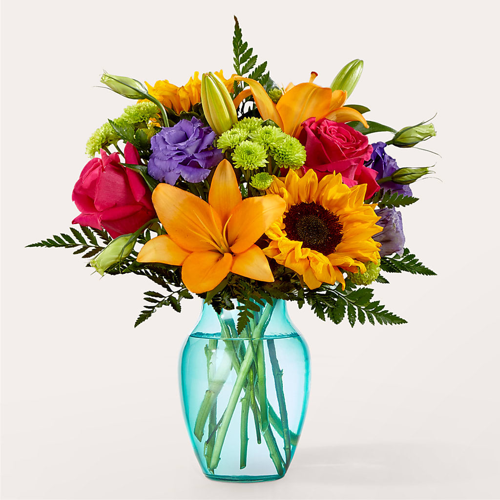 Double Rainbow Bouquet – Central Market Florist #138, Latham NY