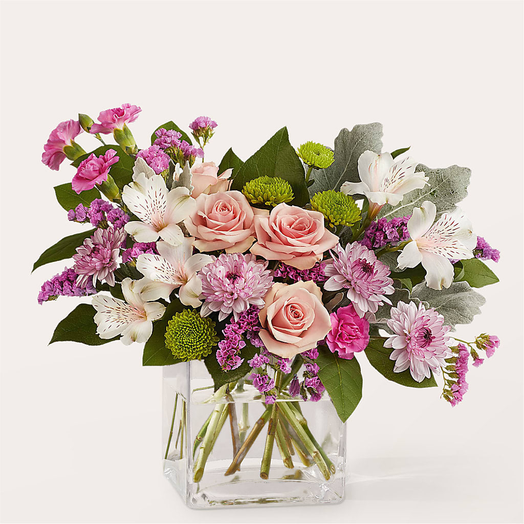 Pink Suede Bouquet – Central Market Florist #138, Latham NY