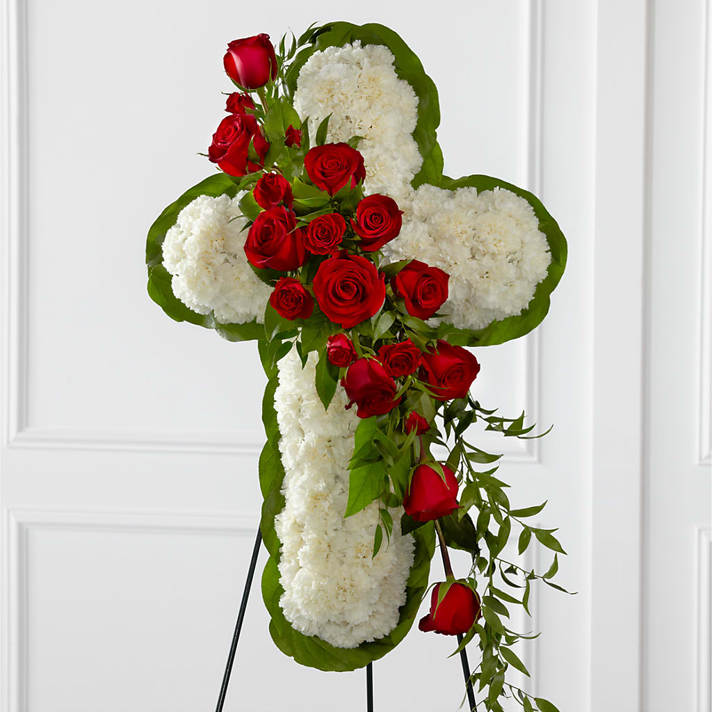 Floral Cross Easel – Central Market Florist #138, Latham NY