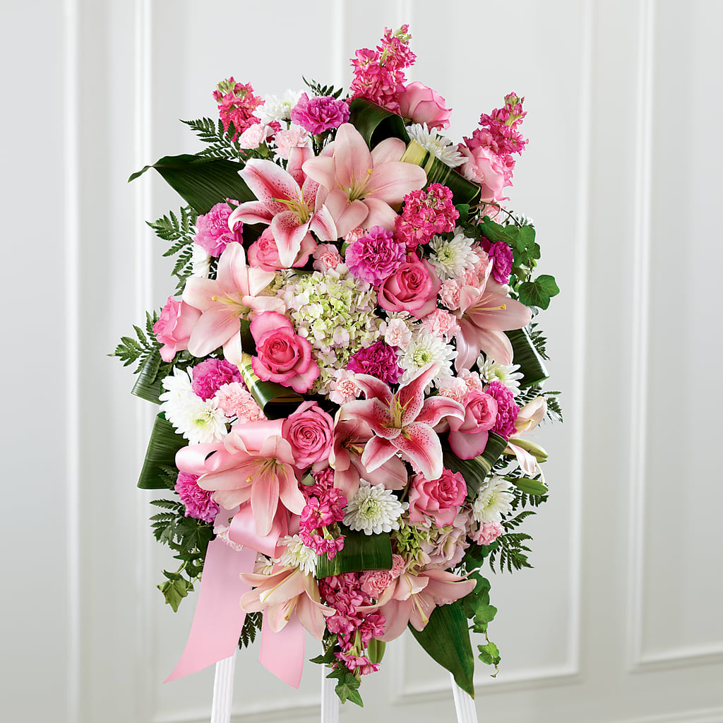 Comforting Standing Spray – Central Market Florist #138, Latham NY