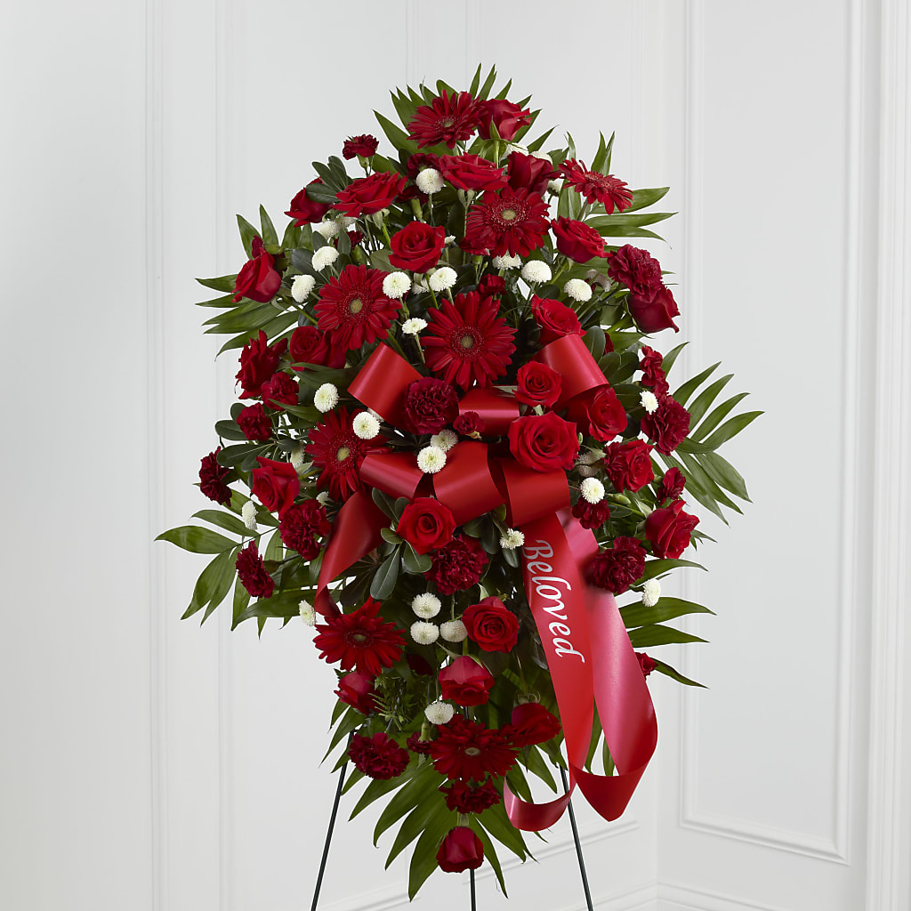 Treasured Memories Standing Spray – Central Market Florist #138, Latham NY