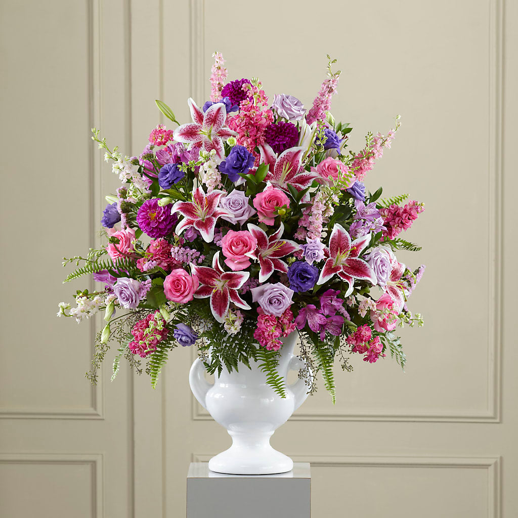 Peaceful Tribute Arrangement – Central Market Florist #138, Latham NY