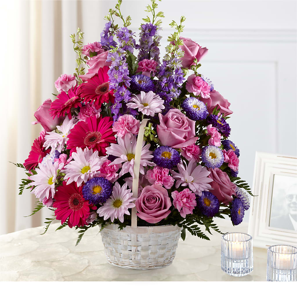 Pastel Peace Basket – Central Market Florist #138, Latham NY
