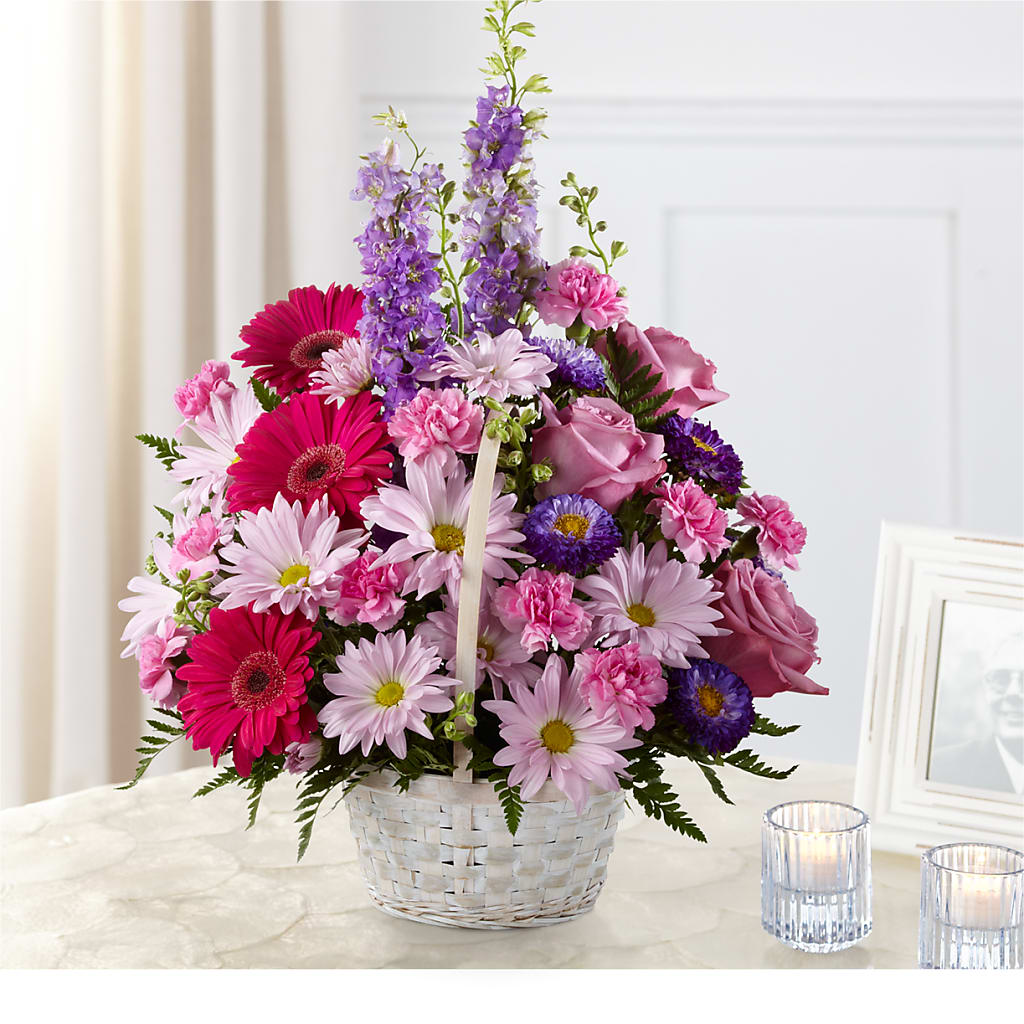 Pastel Peace Basket – Central Market Florist #138, Latham NY