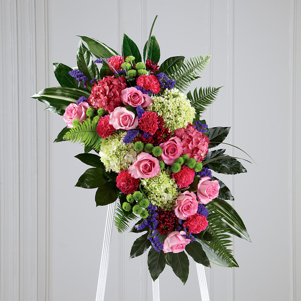 Refreshing Mix Standing Spray – Central Market Florist #138, Latham NY