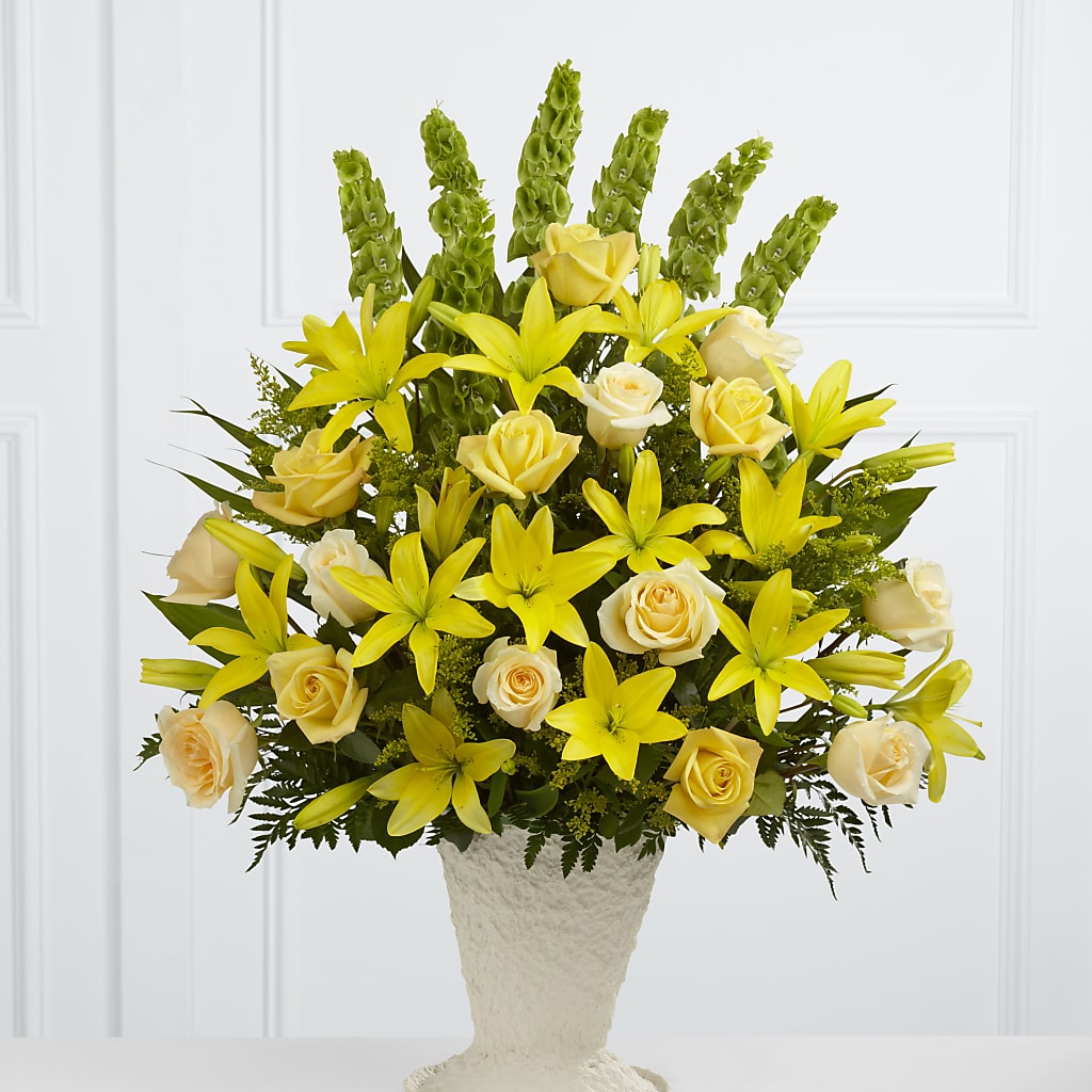 Golden Memories Arrangement – Central Market Florist #138, Latham NY