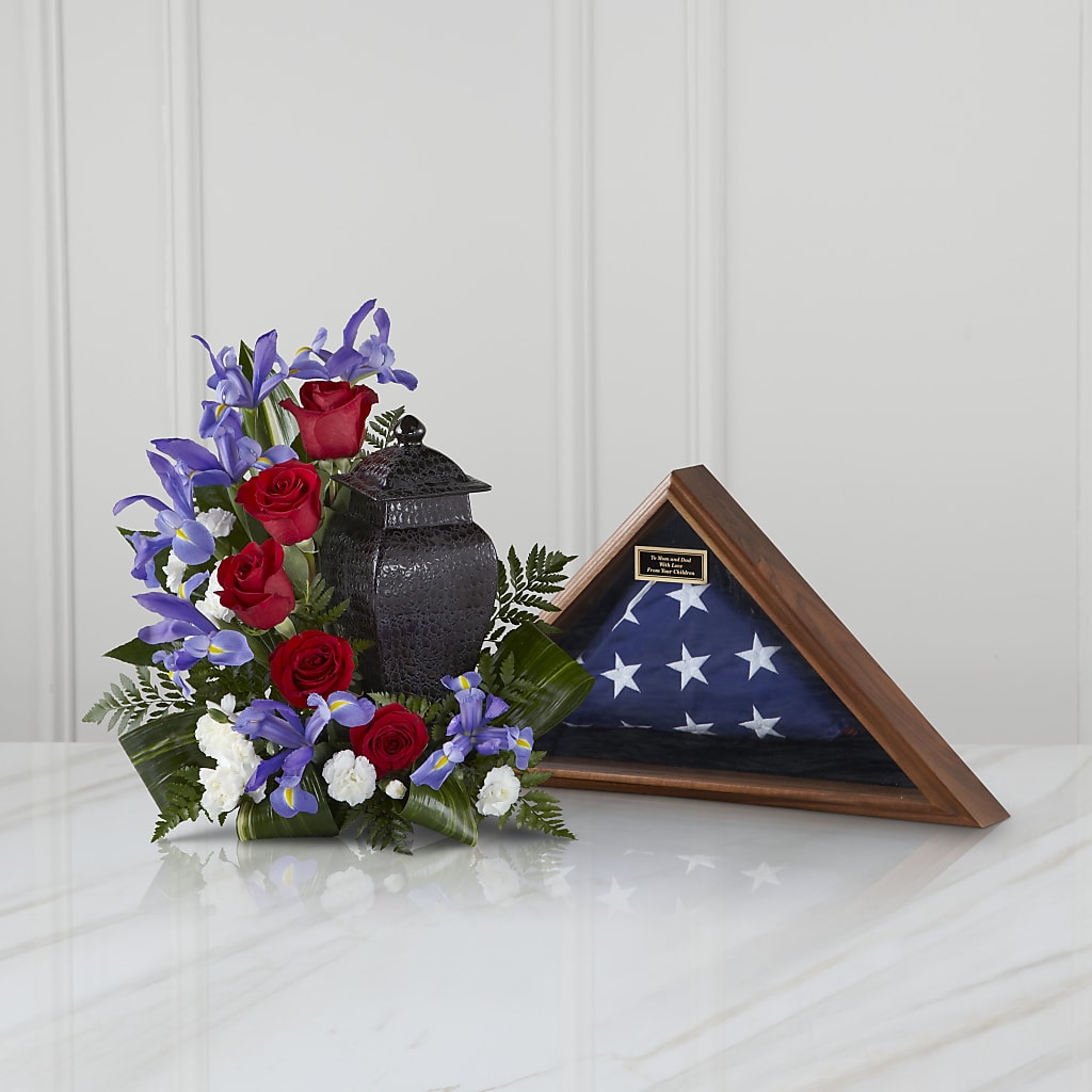Patriotic Tribute Arrangement – Central Market Florist #138, Latham NY