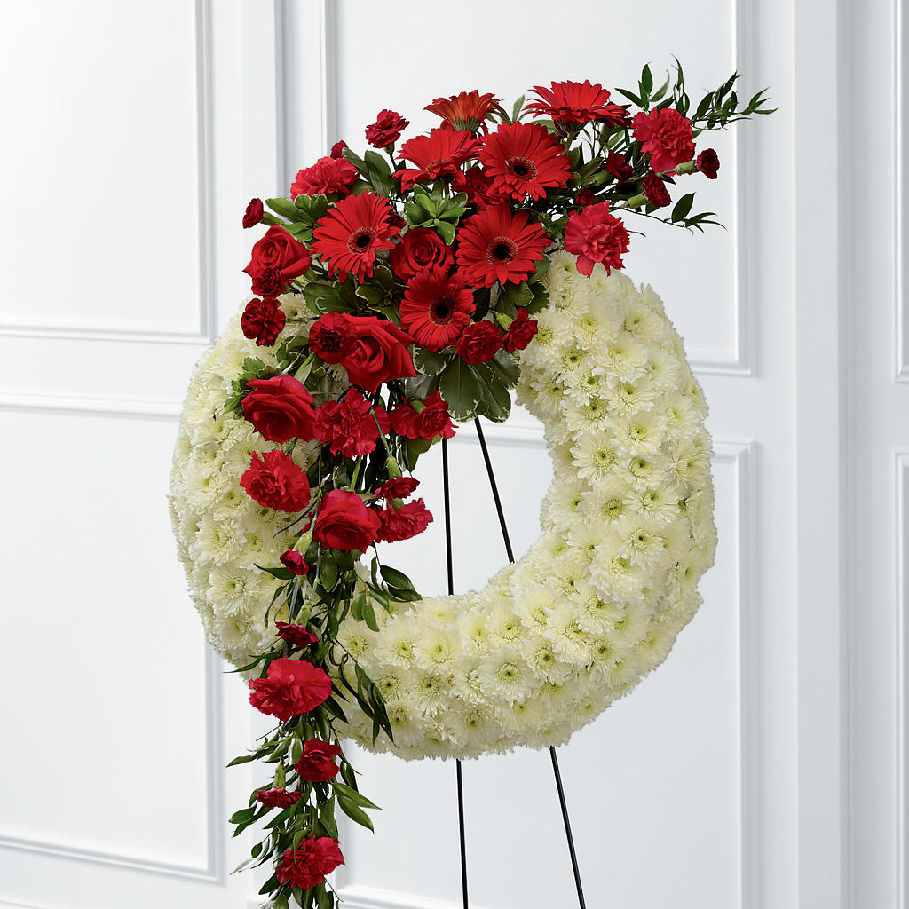 Graceful Tribute Wreath – Central Market Florist #138, Latham NY