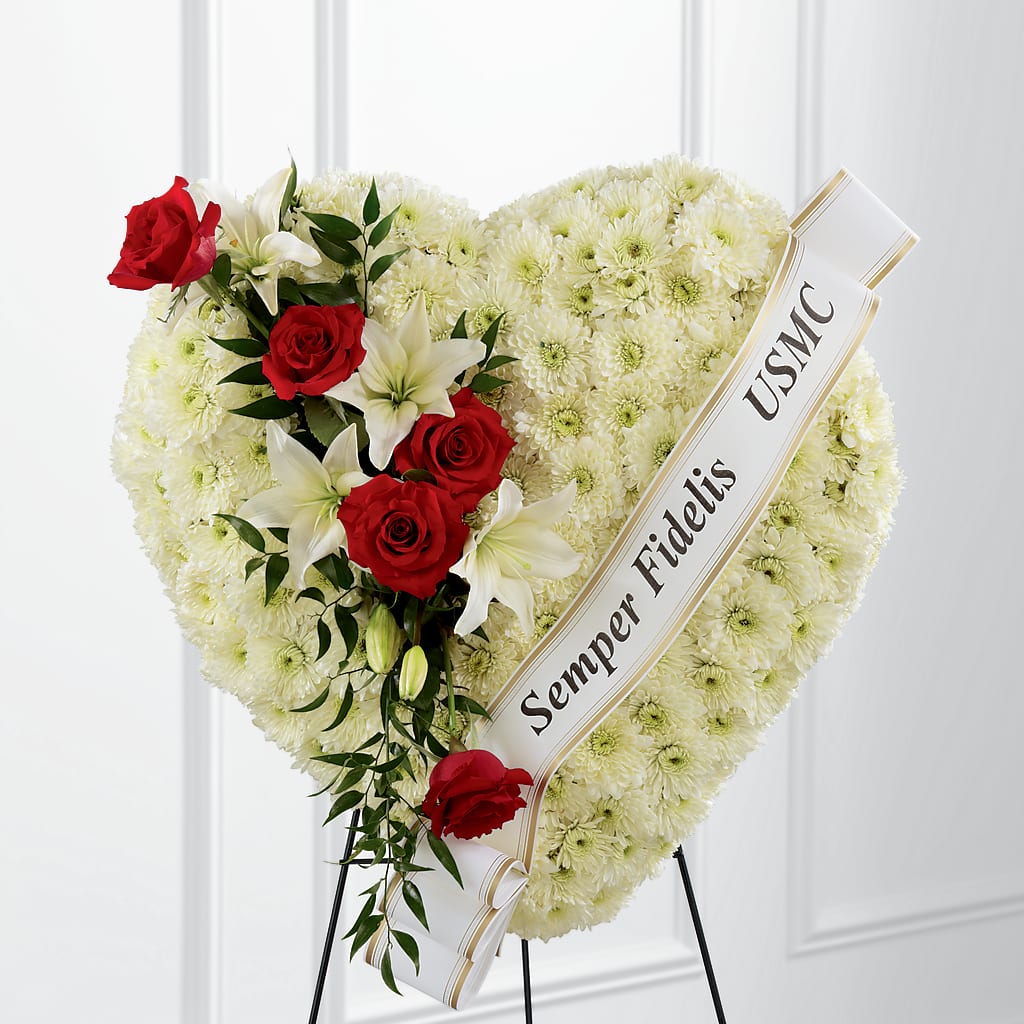 Heartfelt Hero Standing Heart – Central Market Florist #138, Latham NY