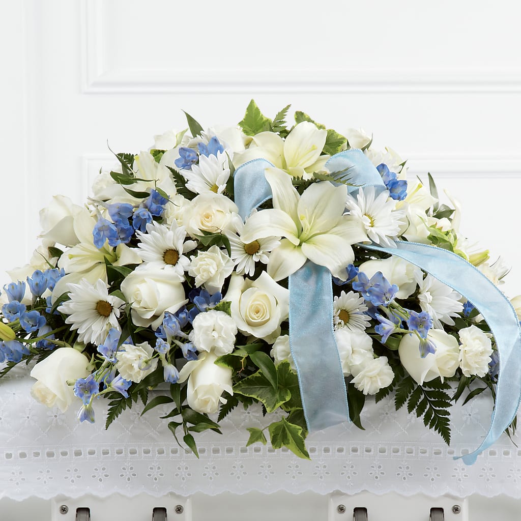Tender Treasure Casket Spray – Central Market Florist #138, Latham NY