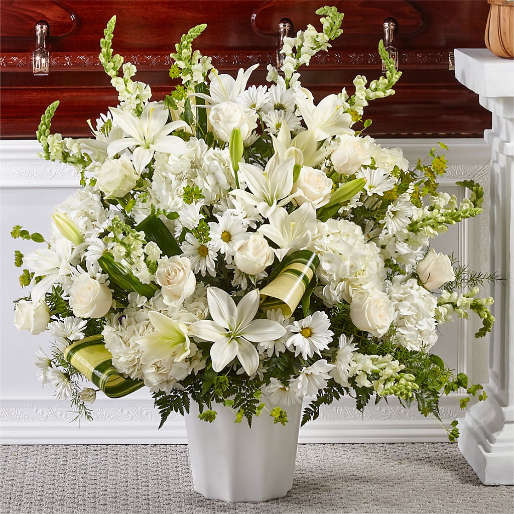 Thoughts of Tranquility Floor Basket – Central Market Florist #138, Latham NY
