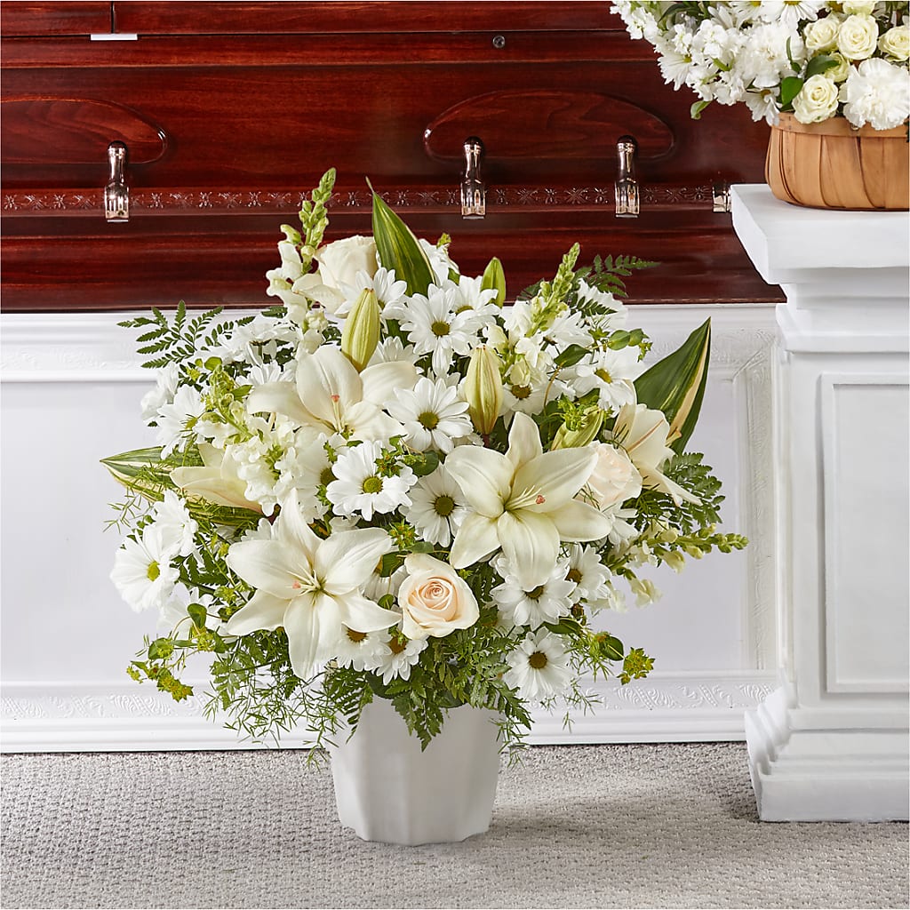 Thoughts of Tranquility Floor Basket – Central Market Florist #138, Latham NY