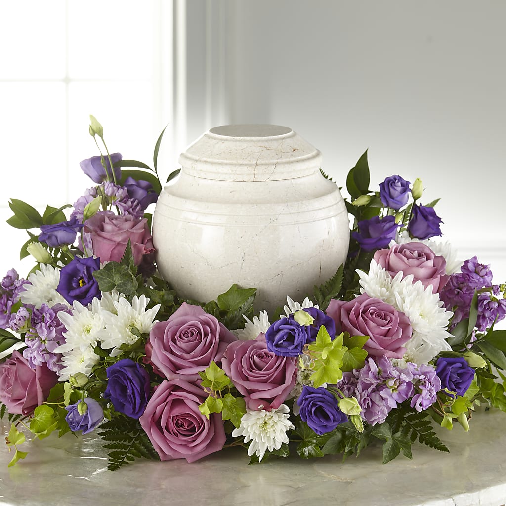 Blooming Sympathy Cremation Adornment – Central Market Florist #138, Latham NY