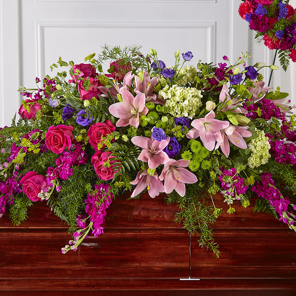 Radiant Tribute Casket Spray – Central Market Florist #138, Latham NY