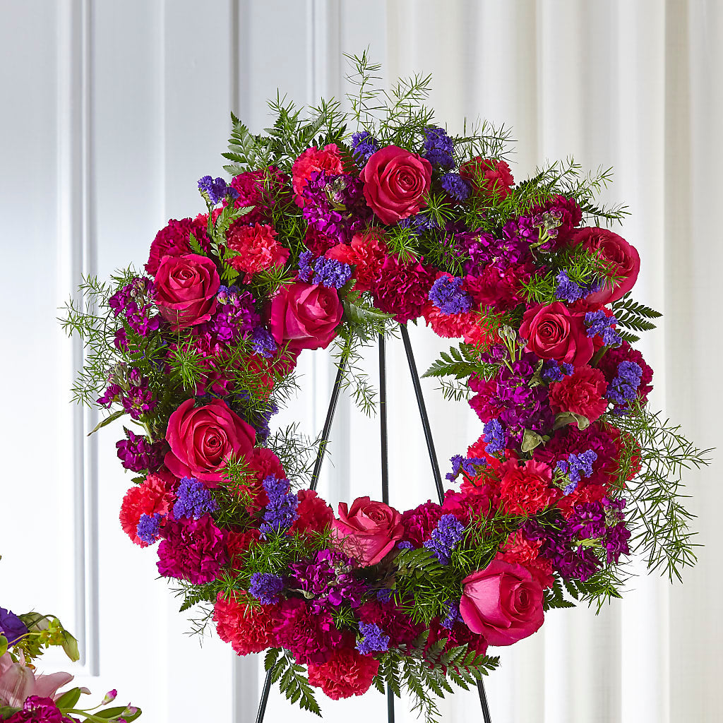 Calming Colors Wreath – Central Market Florist #138, Latham NY