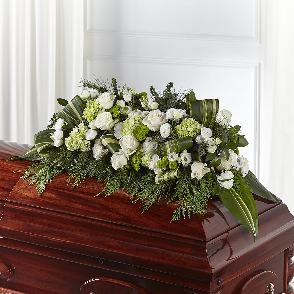 Hopeful Gesture Casket Spray – Central Market Florist #138, Latham NY