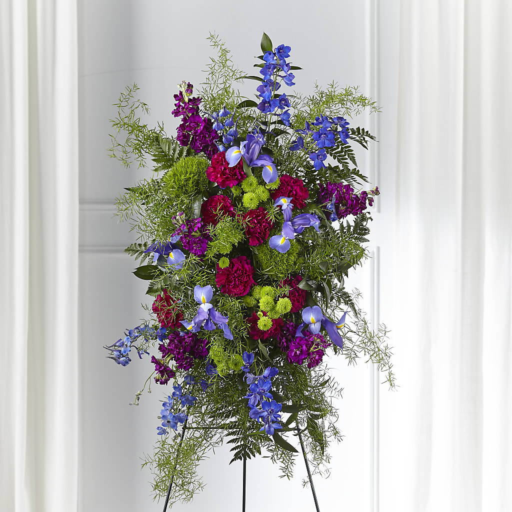 Heavenly Skies Standing Spray – Central Market Florist #138, Latham NY