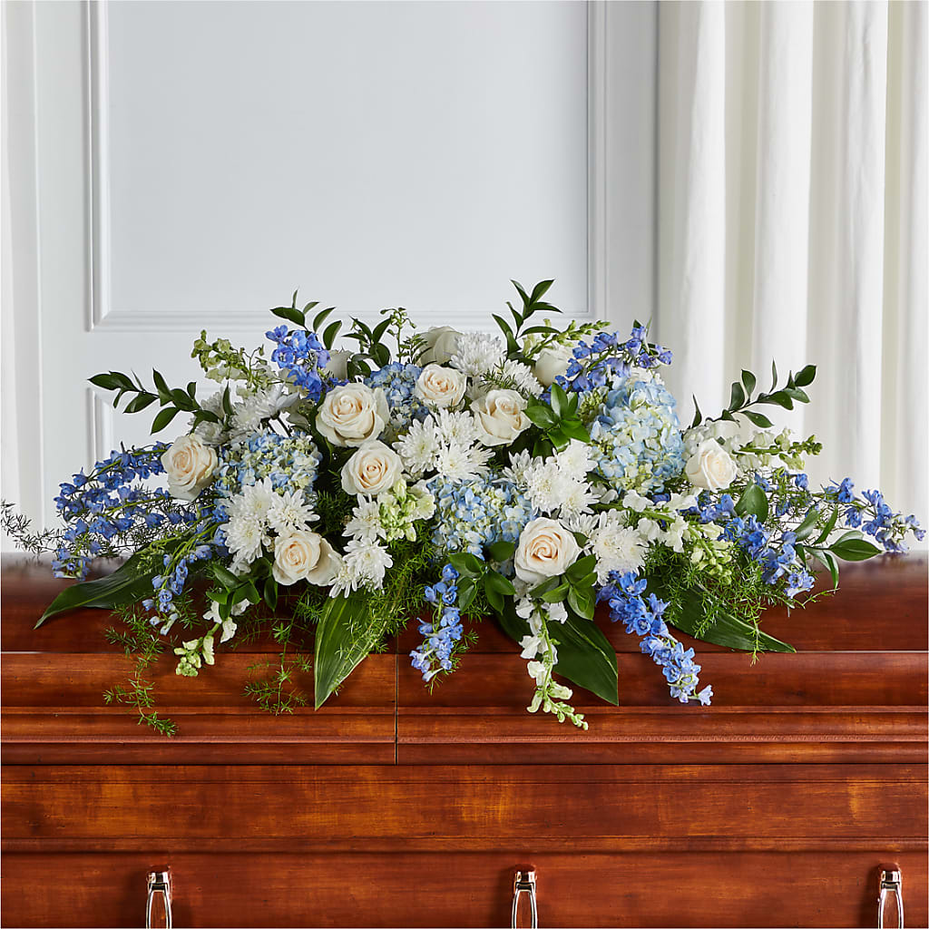 Timeless Essence Casket Spray – Central Market Florist #138, Latham NY