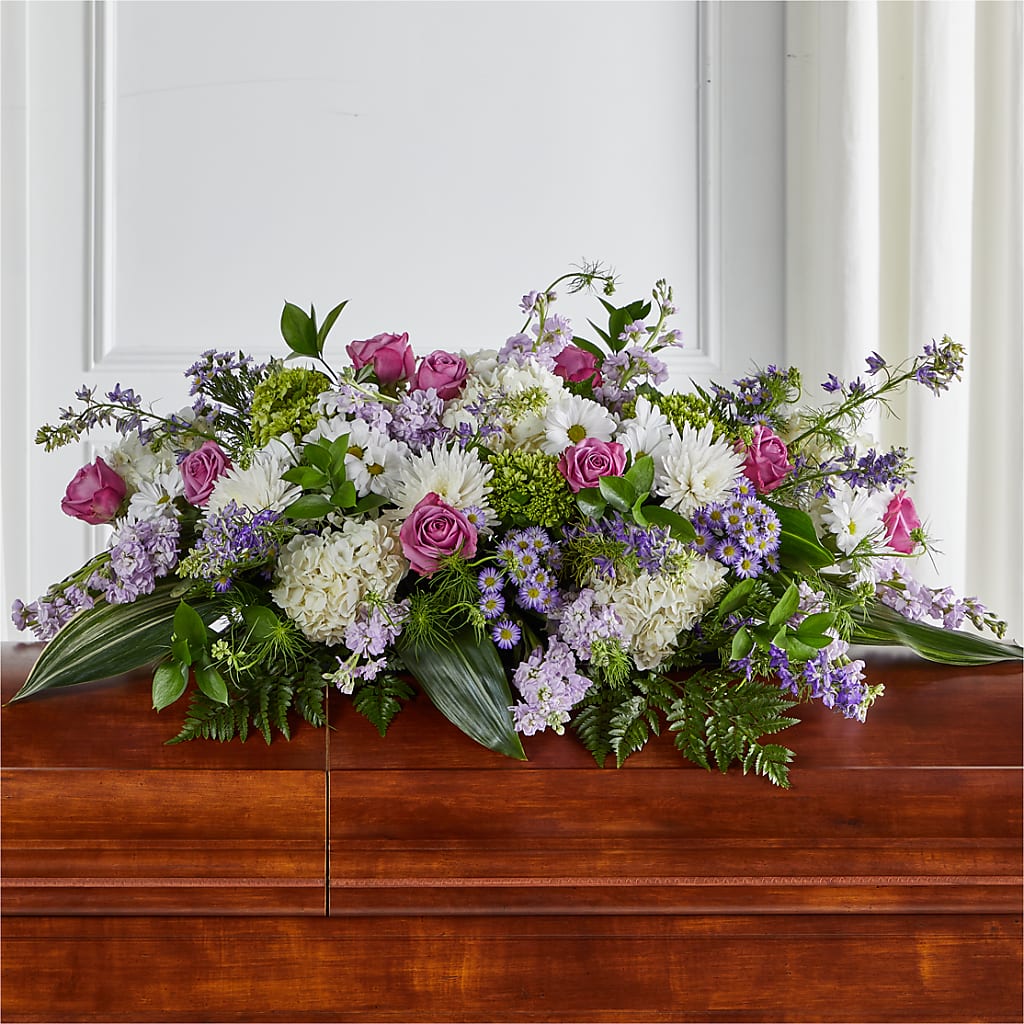 Meadows of Serenity Casket Spray – Central Market Florist #138, Latham NY