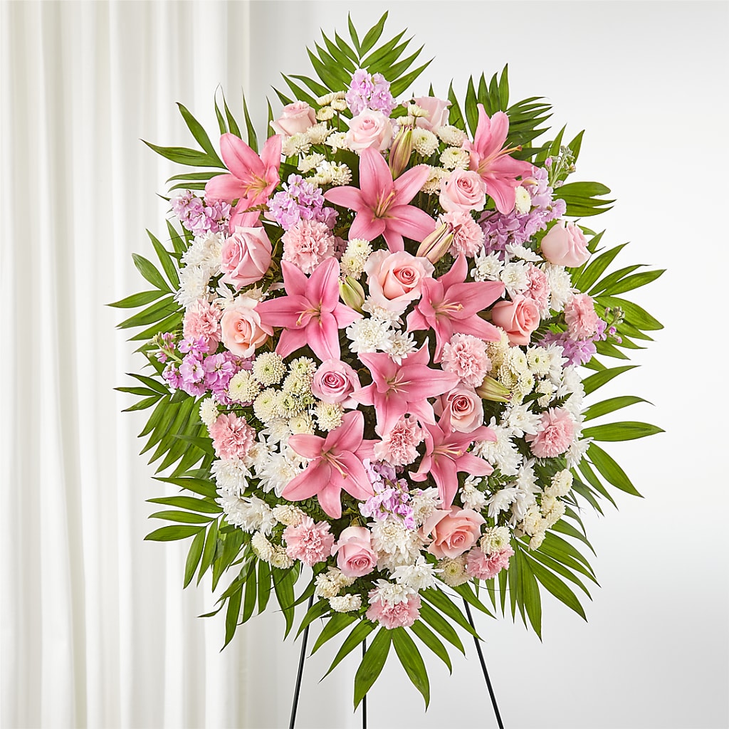 Offering Solace Standing Spray – Central Market Florist #138, Latham NY